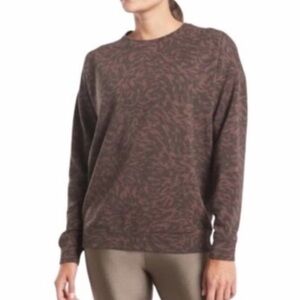 Athleta Animal Print pullover sweater top